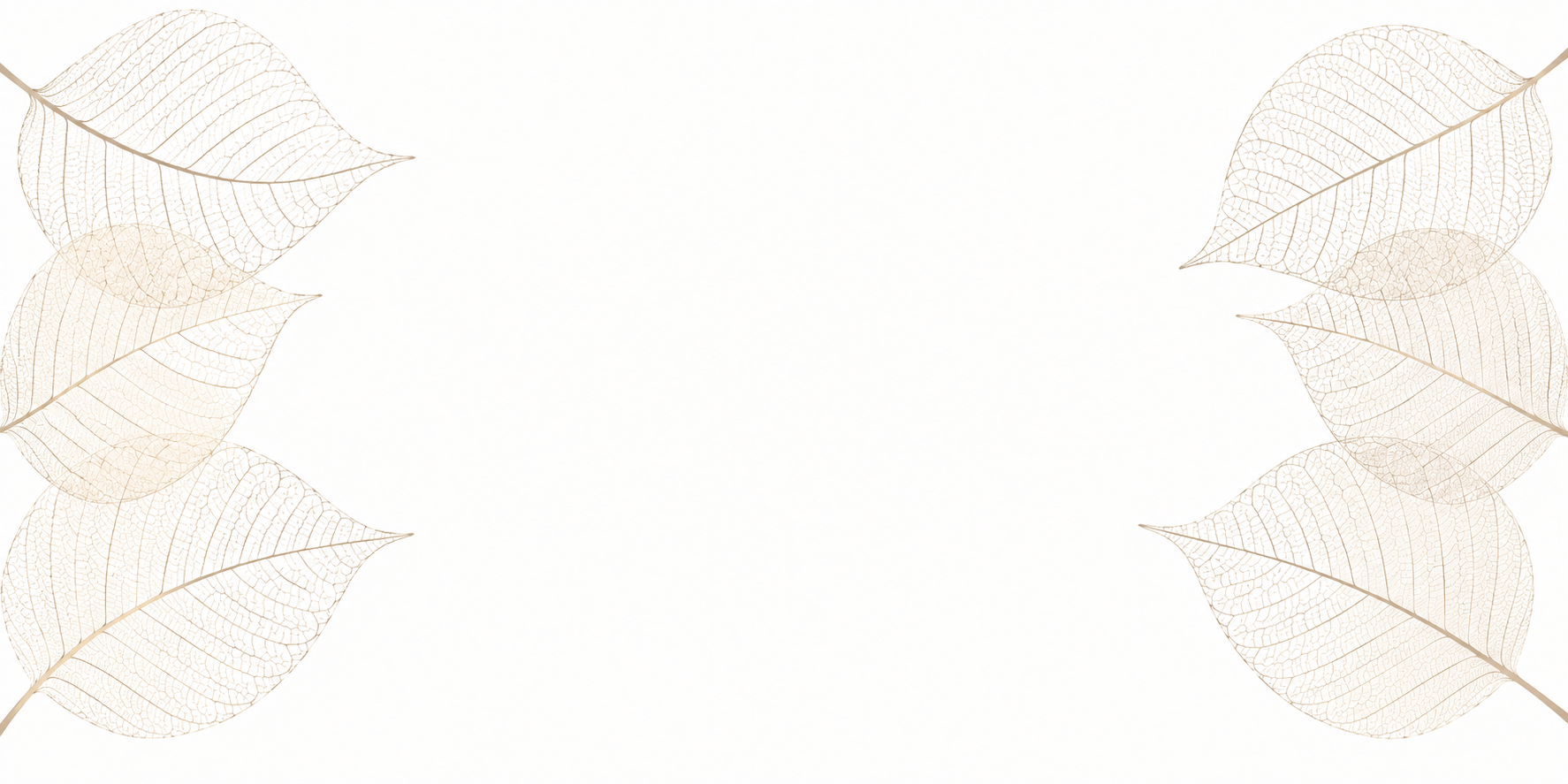 special education essentials banner background with gold leaf skeletons on side borders
